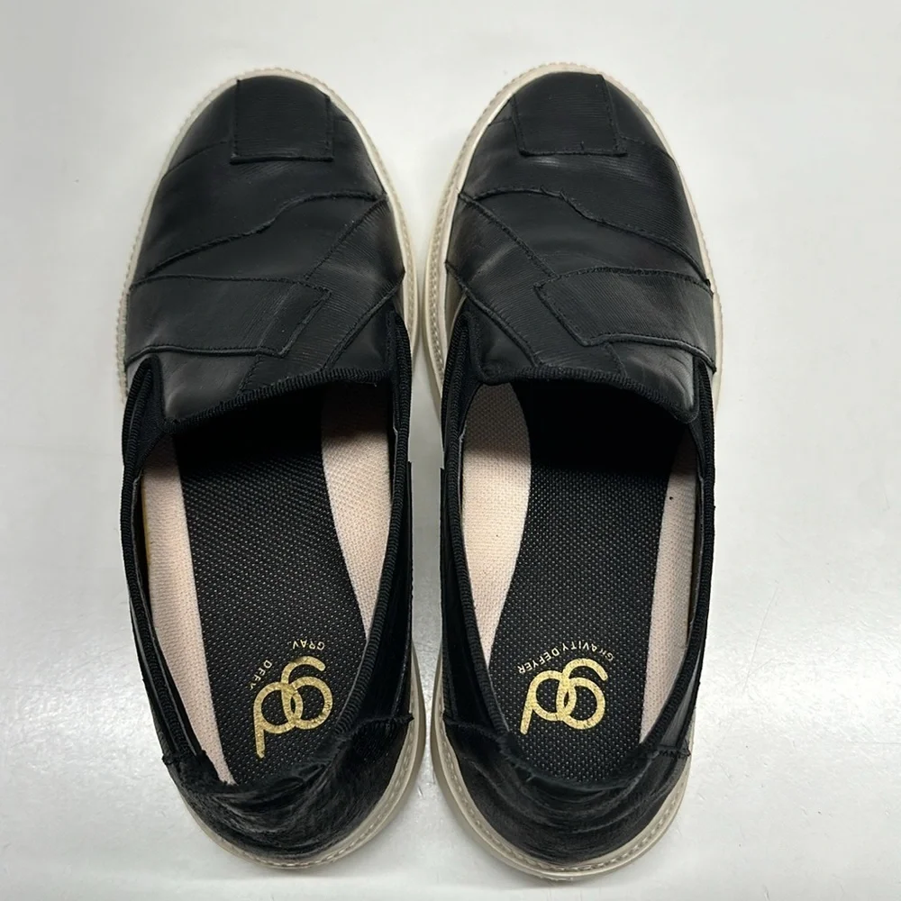 Gravity Defyer G-defy Orpha Leather Slip On Flat Loafers Shoes Black Size 7 - Picture 5 of 10